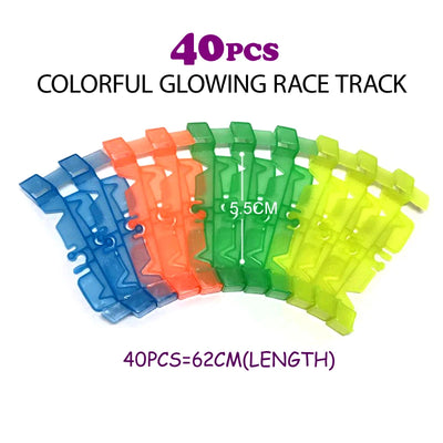 Racing Track Cars with Colored Lights - Creative Gifts for Kids-Supertoymart