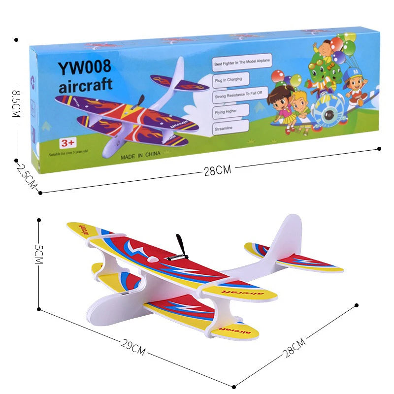 Hand Launch Electric Throwing Foam Glider Plane -Supertoymart