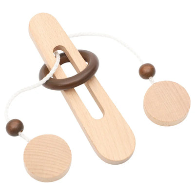 Intelligent Unlock Toy Kong Ming Lock Brain Teaser Iq Puzzles Wooden Toys Montessori Children Adult Decompression Thinking Games