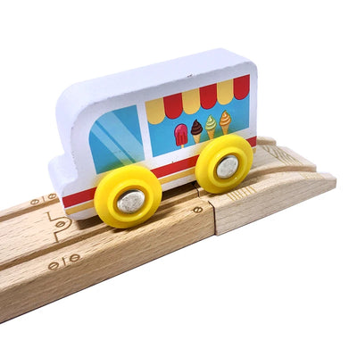 Wooden Small Train Starting Track Assembly Children's Set Magnetic Train Bulk Accessories Multi-Style Track Boy's Toy Gift