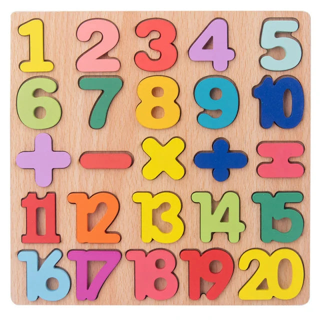 Jigsaw Number Matching Educational Learning Toys - Super Toy Mart