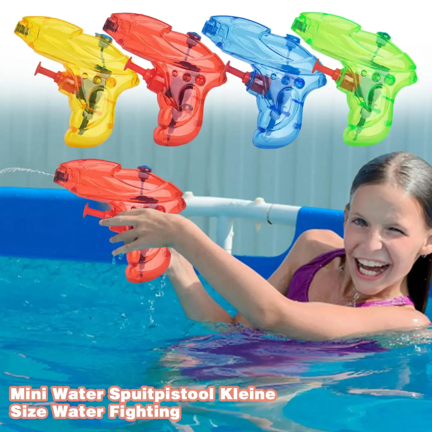 Children's Mini Water Gun Plastic Gun For Kids Squirt Summer Beach Swimming Water Fighting Battle Game  Gun Water Blaster