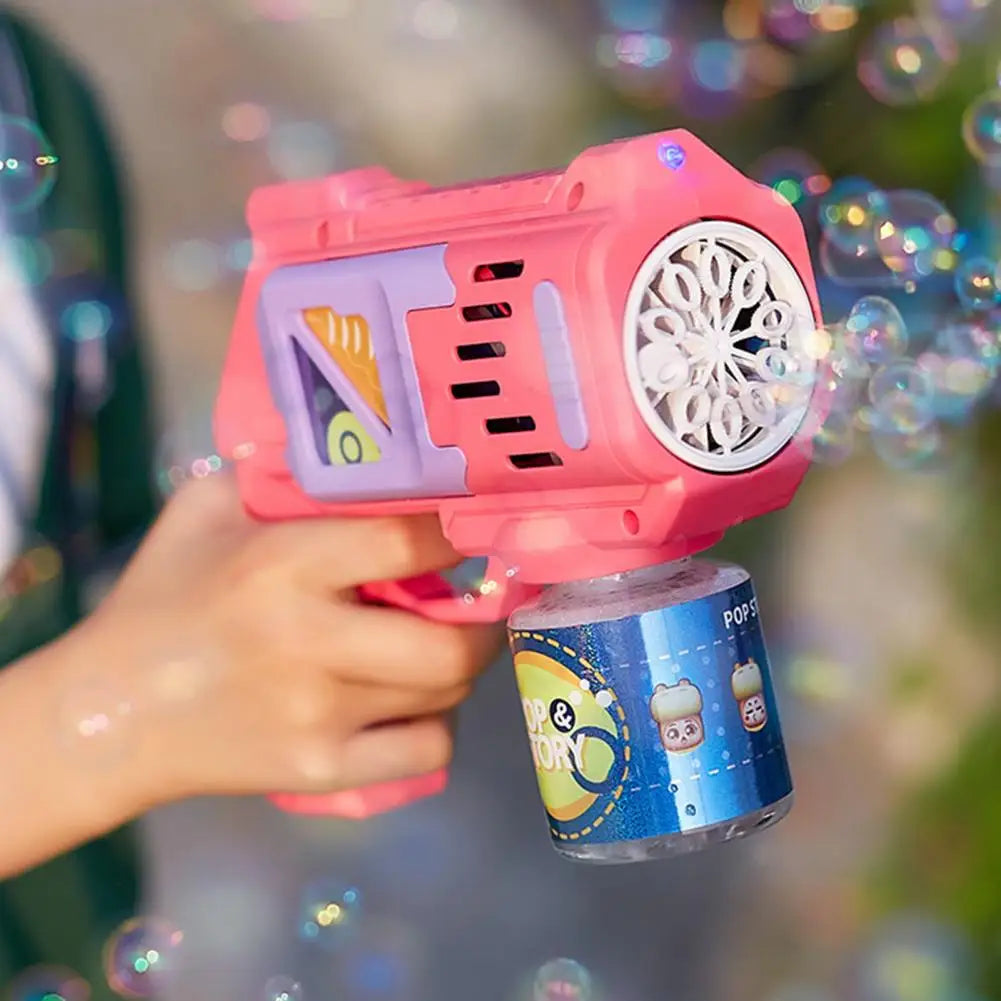 Cartoon Bubbles Blow Machine Guns Toys For Party- Super Toy Mart