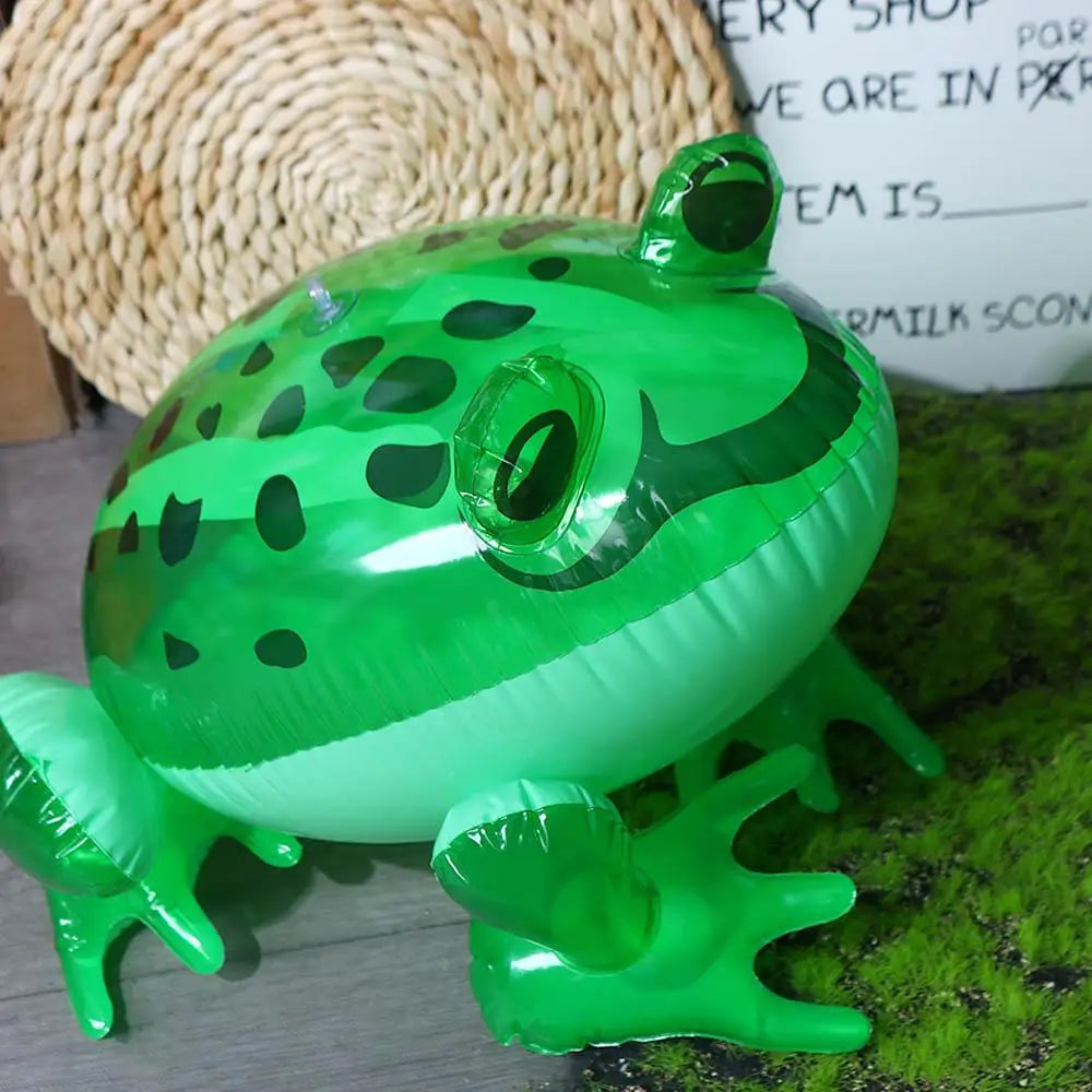 Light Birthday Party Decor Green Inflatable Frog Toy Festival Party Decor Inflatable Frog Model Glowing Frog Inflatable Toy