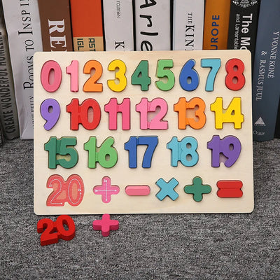 Jigsaw Number Matching Educational Learning Toys - Super Toy Mart