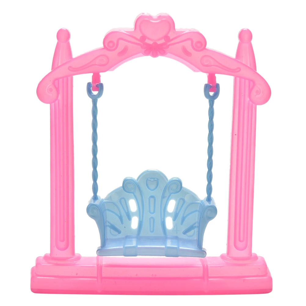 Girl Play House Doll Amusement Park For Doll Slide Amusement Park Slide Swing Accessories Doll Swing Toy Accessories