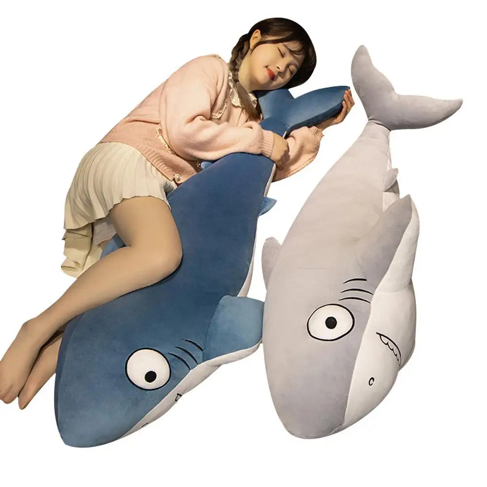 Big Shark Plush Toys Soft Stuffed Animal Plush Doll Sleeping Throw Pillow Sofa Cushion For Birthday Gifts