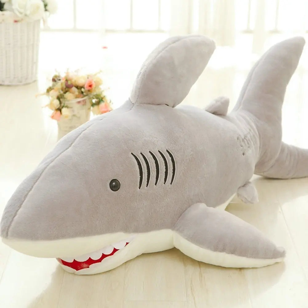 Plush Giant Shark Toy Soft Stuffed Animal Reading Pillow Birthday Gifts Cushion Doll Gift For Children Plushie Pad