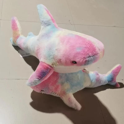 15-140cm Simulation Great Plush Toys Cute Big Shark Whale Sofa Stuffed Pillow Soft Animals Plushie Birthday Gift for Kids