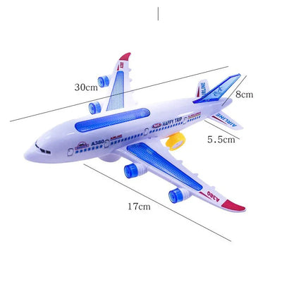 Aircraft light music electric toy airplane machine model Autopilot Flash Sound Automatic Rotation Plane toys for children gift