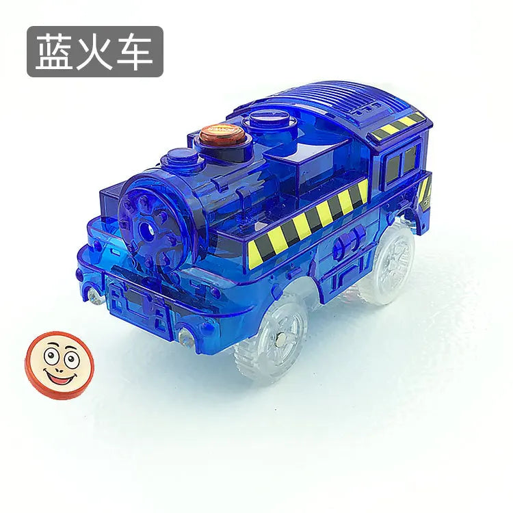 CarsTrack Train Replacement Only, Multi-Color Light Up Flashing LED Glow in The Dark Trains-Supertoymart