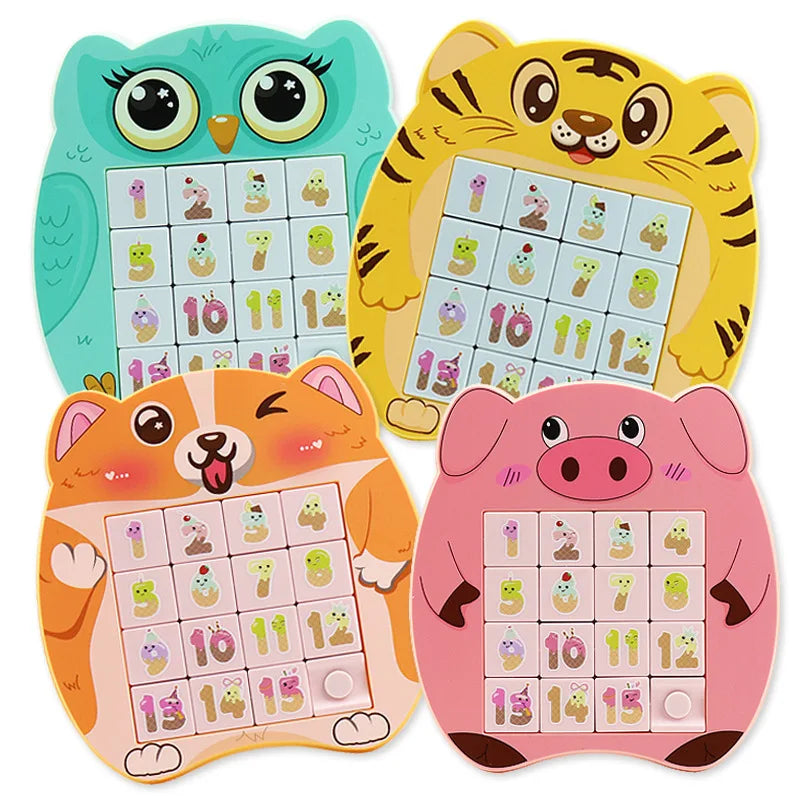 Alphabet Number Magnetic Slide Puzzles - Super Mart Toys