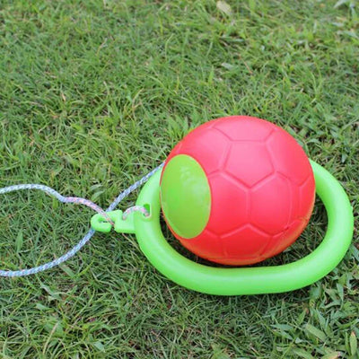 2pcs random color Bounce ball Kids outdoor single leg swing Classical skip jump ball interaction playground balance training toy