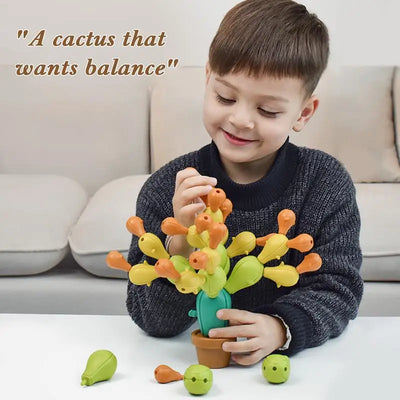 Wooden Stacking Cactus Build And Stack Montessori Wooden Balancing Cactus Blocks Wooden Balancing Cactus Educational Fun Build