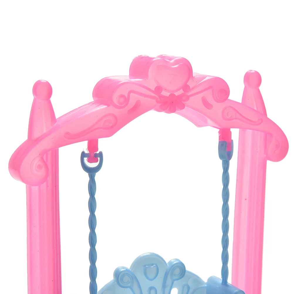 Girl Play House Doll Amusement Park For Doll Slide Amusement Park Slide Swing Accessories Doll Swing Toy Accessories