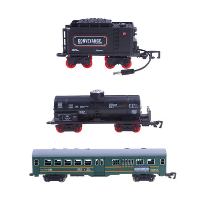 Train Track Cargo Car Carriage Wagons Models Guage Accessories DIY Toy Classic Electric Trains Rail King Railway Trian Track Set