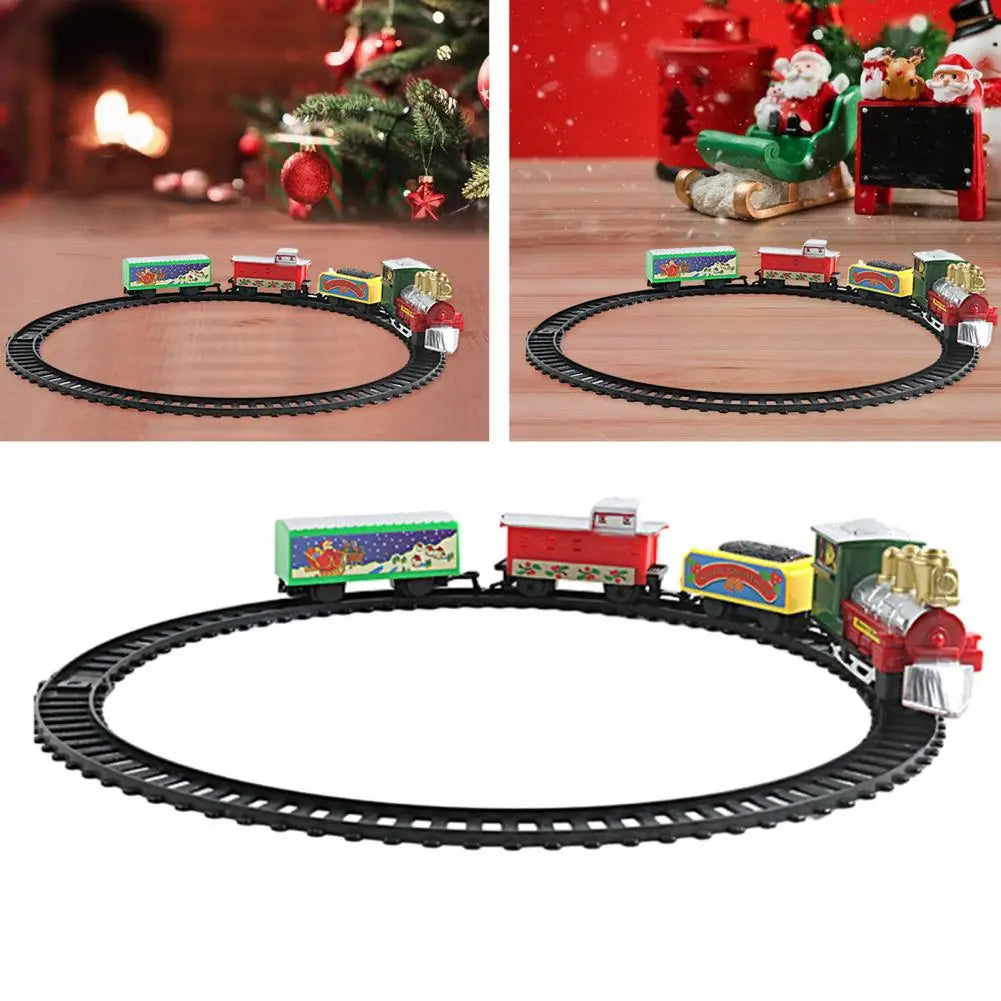 Electric Train Toy Light Sounds Trail Moving Entertainment Kids -Supertoymart