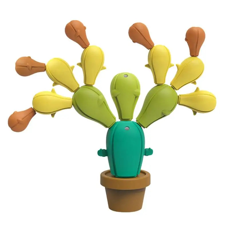 Wooden Stacking Cactus Build And Stack Montessori Wooden Balancing Cactus Blocks Wooden Balancing Cactus Educational Fun Build