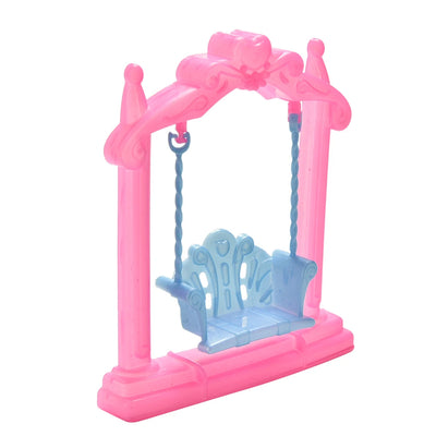 Girl Play House Doll Amusement Park For Doll Slide Amusement Park Slide Swing Accessories Doll Swing Toy Accessories