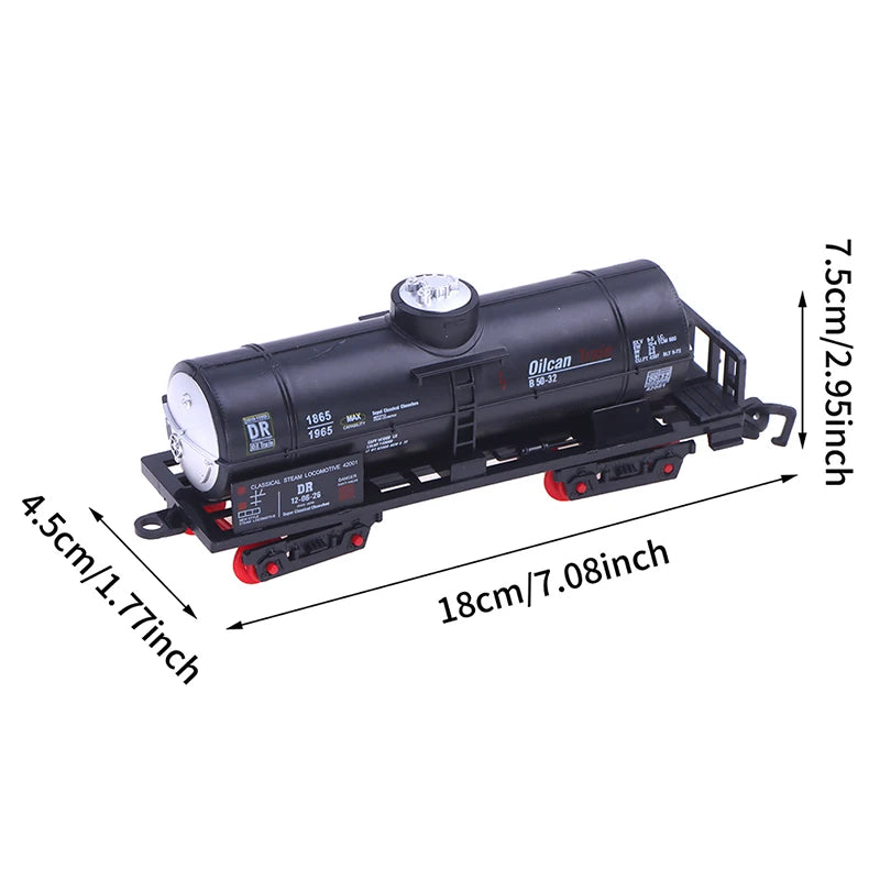 Train Track Cargo Car Carriage Wagons Models Guage Accessories DIY Toy Classic Electric Trains Rail King Railway Trian Track Set