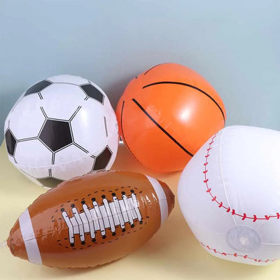 Basketball Inflatable Football Rugby Blow Up Inflatable Toy Ball Sport Balls Pool Toys Inflatable Baseball Party Decorations