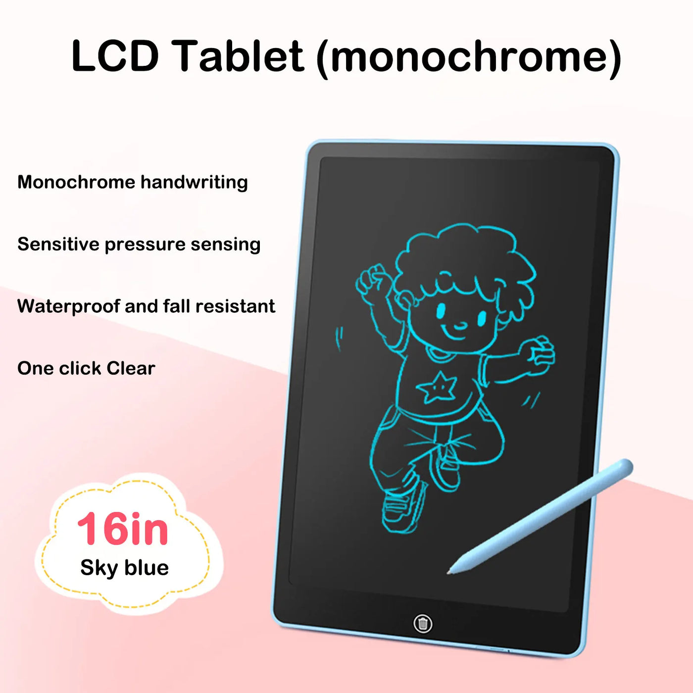 Lcd Color Writing Board Writing Tablet For Kids -Supertoymart