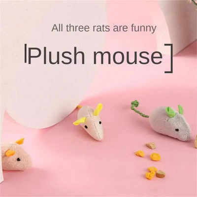 Home Cat Toy Cute Modeling Kitten Toy Mini Mice Toy Herbal Rat Toy Plush Herbal Mouse Universal Cat Accessories Toys For Cats