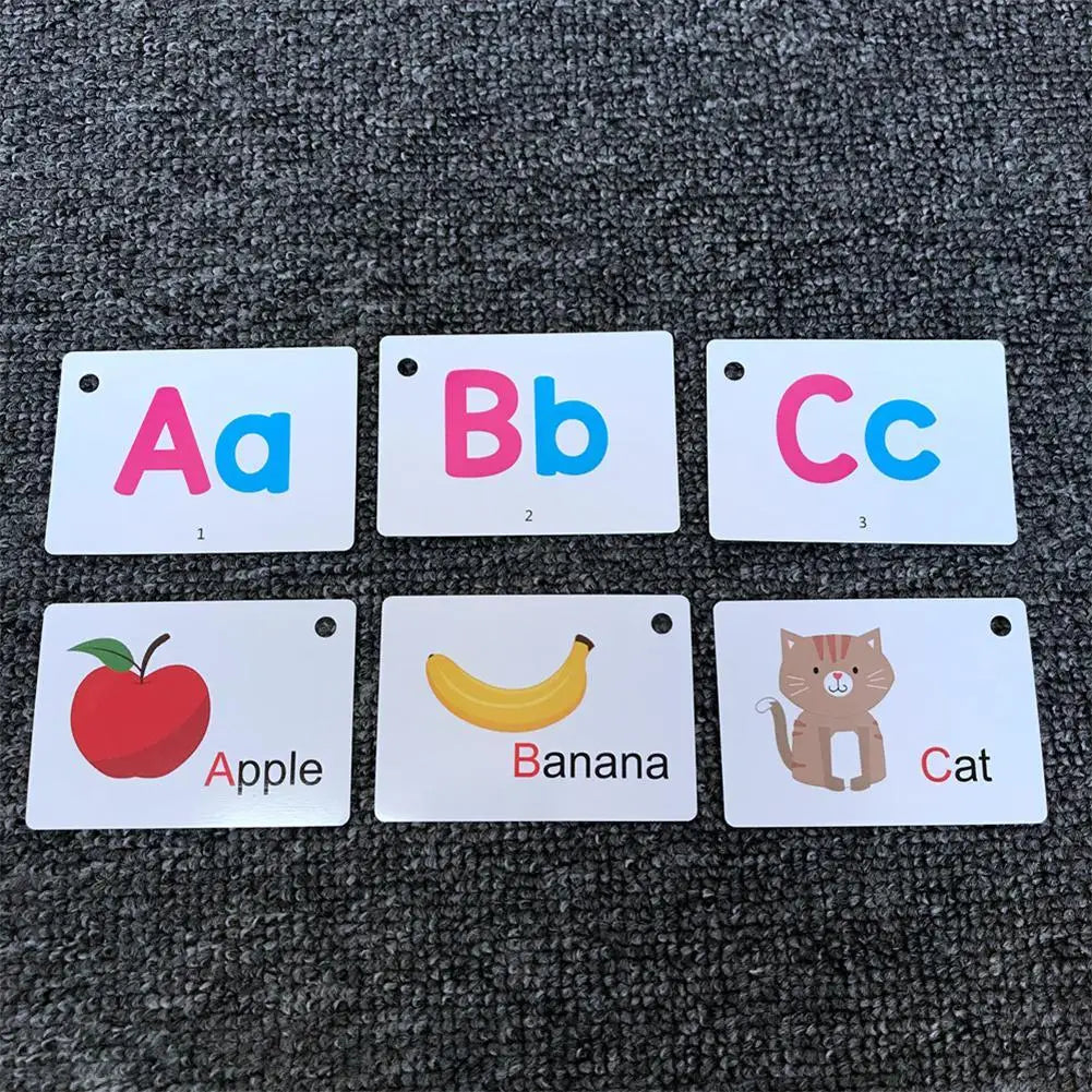 27pcs English Alphabet Card For Baby Kids Learning Flashcards Early Educational Cards Montessori Learning Teaching Aids