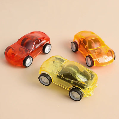  Transparent Mini Pull Back Car Plastic Toys Kids's Toys-Supertoymart