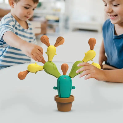 Wooden Stacking Cactus Build And Stack Montessori Wooden Balancing Cactus Blocks Wooden Balancing Cactus Educational Fun Build